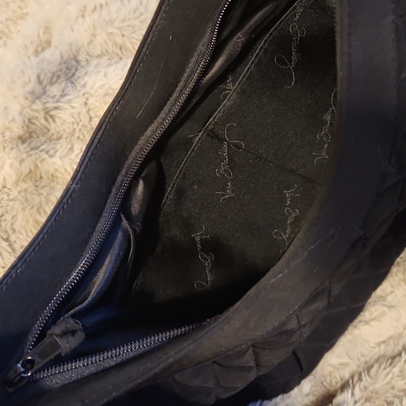 Vera Bradley Classic Black Quilted Shoulder Bag Purse - Picture 6 of 6